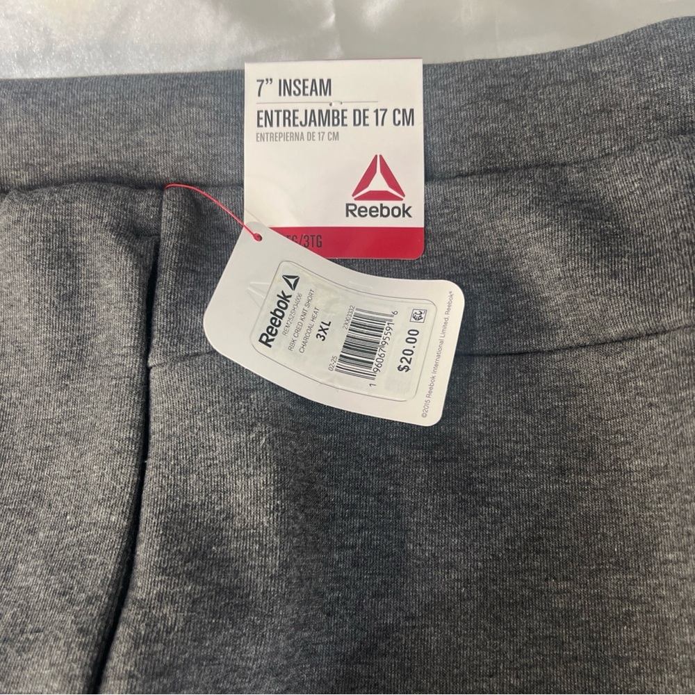 Reebok Dark Gray Workout Shorts - Picture 3 of 8